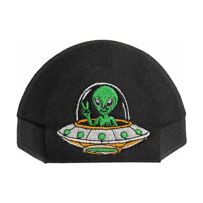 Alien in Ship — Black — on cap