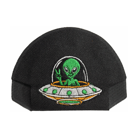 Alien in Ship — Black — on cap