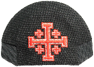 Crusader Cross Kap Bak in Black