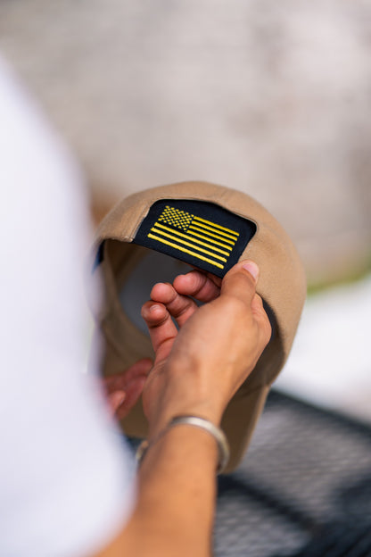 American Flag Kap-Bak - pressing onto cap
