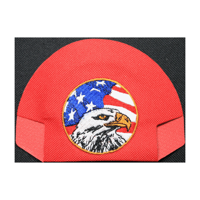 Eagle Flag — Red — on cap