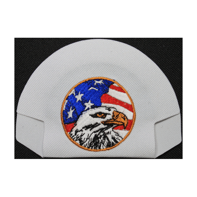 Eagle Flag — White — on cap