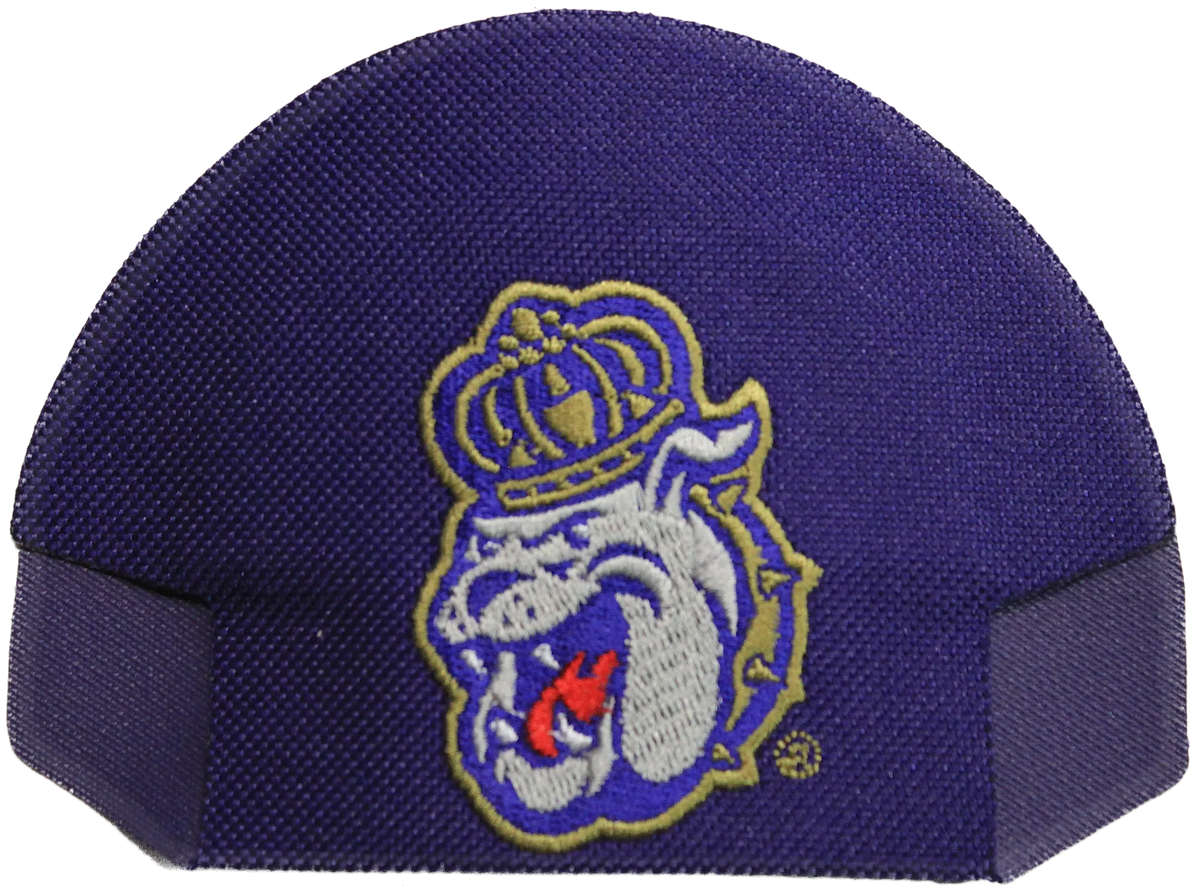 James Madison University Duke Head Ball Kap Bak in Purple
