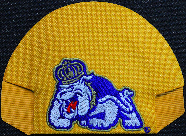 James Madison University Duke Body Kap Bak in Gold