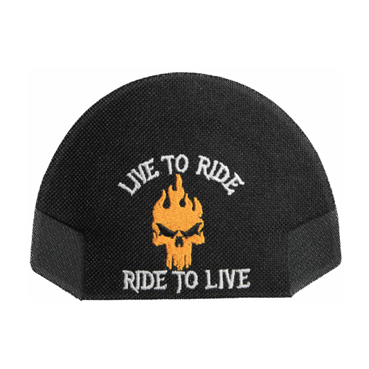 Live to Ride — Black — on cap