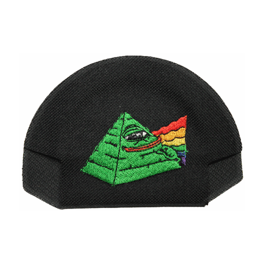 Pepe Pyramid — Black — on cap