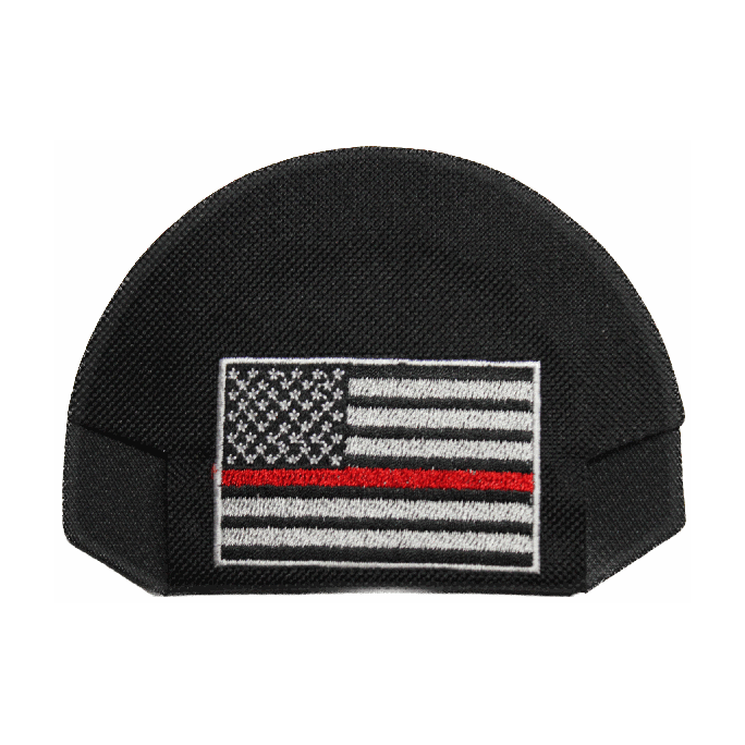 Red Line Flag — Black — on cap