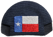 Texas Flag Kap Bak in Navy Blue