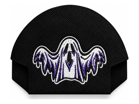 Halloween Ghost Black embroidered Kap Bak