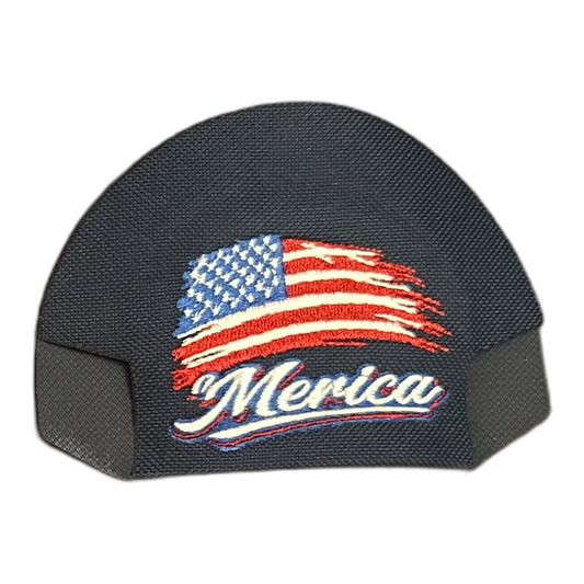 'Merica Flag Kap-Bak - Navy with Distressed American Flag