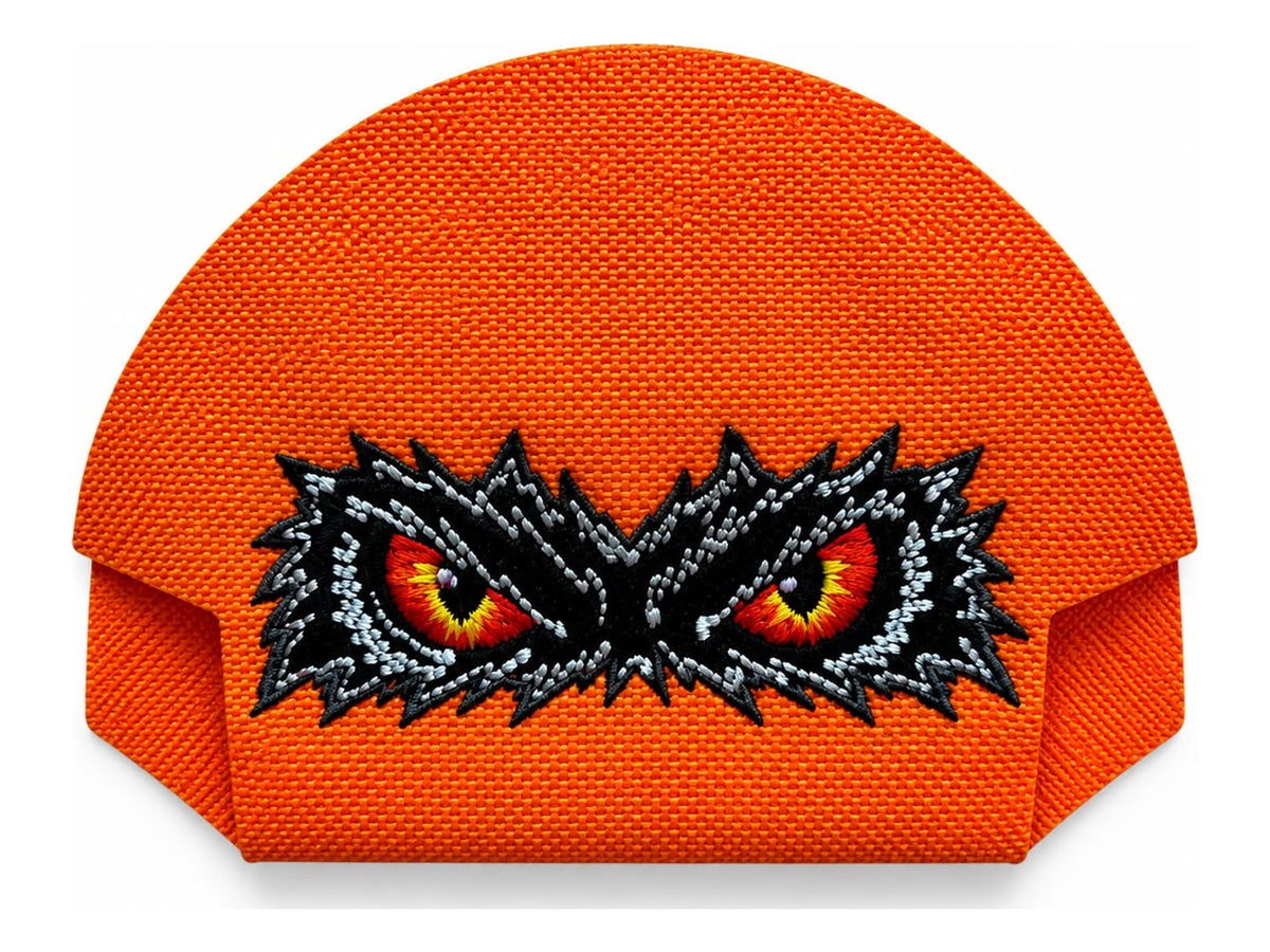Halloween Eyes Orange embroidered Kap Bak