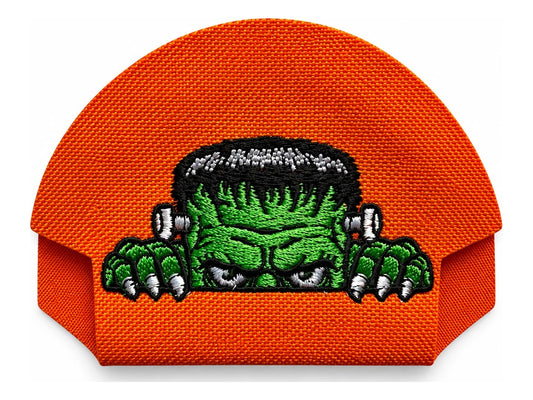 Halloween Frankenstein Orange embroidered Kap Bak