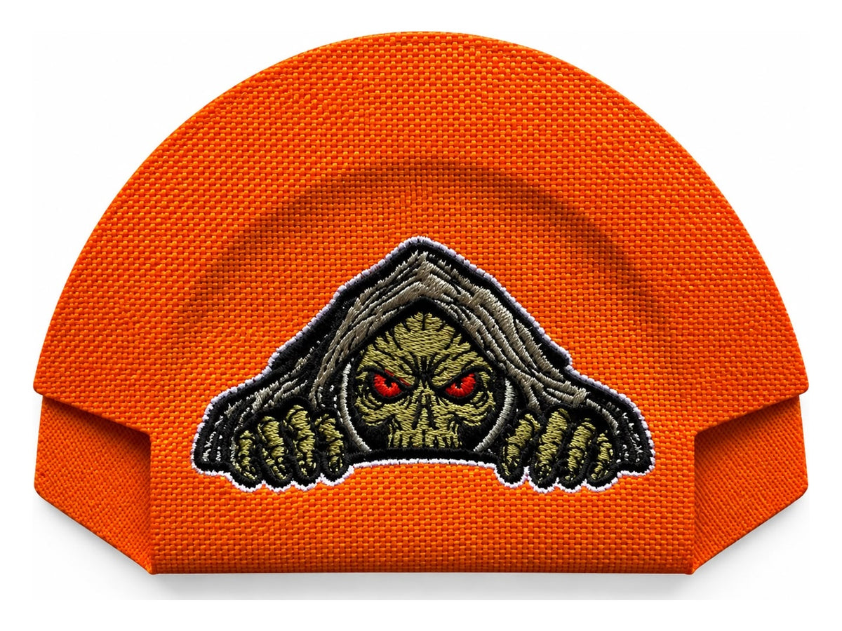 Halloween Grim Reaper Orange embroidered Kap Bak