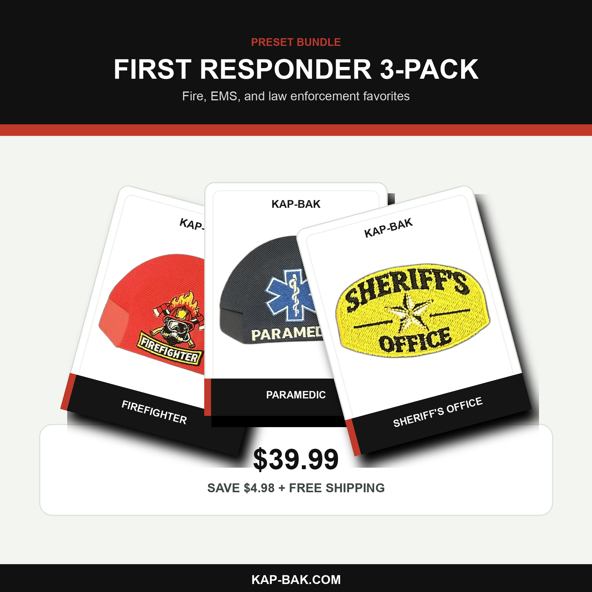 First Responder preset 3-pack Kap-Bak bundle product image